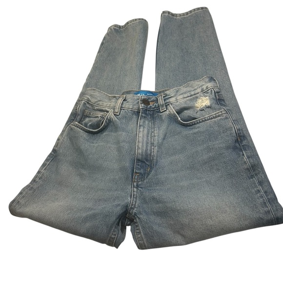 M.i .h Mimi Straight Leg High Waisted Denim Jeans Sz 25 - Picture 7 of 14